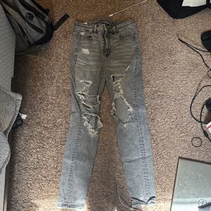 American Eagle Outfitters Light Gray Jeans